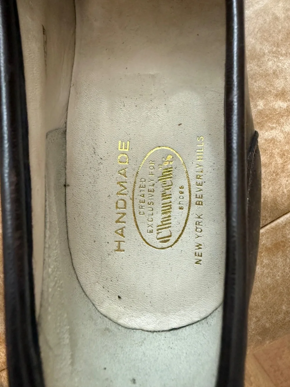 Church's leather mens dress shoe size 13 narrow brown